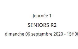 Séniors R2 1ere Journée