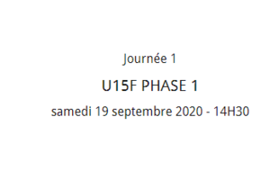 U15 Féminines